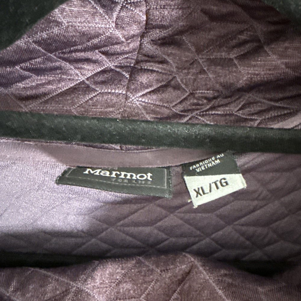 Marmot Annie Purple Quilted Funnel Neck Pullover Women XL  Activewear Athleisure - Picture 2 of 9